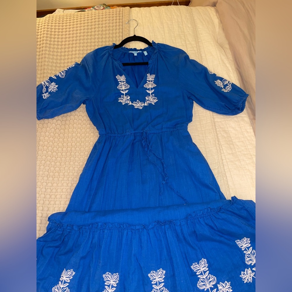 Draper James Embroidered Maxi Dress- XS